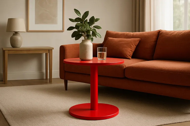 Rode bijzettafels: stijlvol en functioneel in je interieur