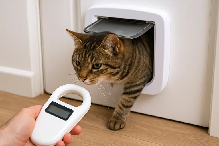 Hoe werkt een kattenluik met chip?